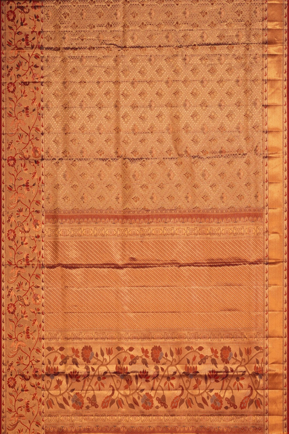 Image of Rangkat Kanchipattu Tissue Brocade Saree